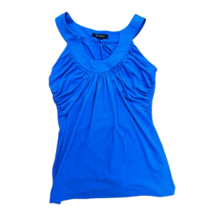 White House Black Market Periwinkle Purple/Blue Scoop Neck Tank Top